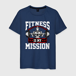 Мужская футболка Фитнес моя миссия