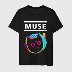 Мужская футболка Muse rock star cat