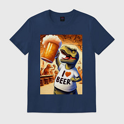 Мужская футболка I love beer - ai art