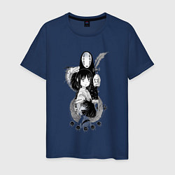 Мужская футболка Унесённые призраками Хаку Тихиро