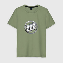 Мужская футболка Buick logo металик