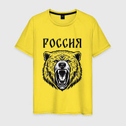 Мужская футболка Медведь Россия