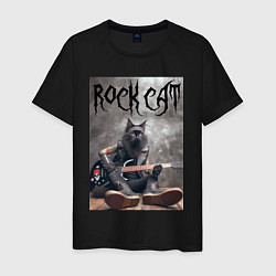 Мужская футболка Rock cat - ai art