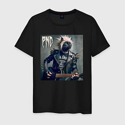 Мужская футболка Cool cat - punks not dead