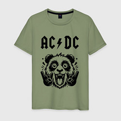 Мужская футболка AC DC - rock panda