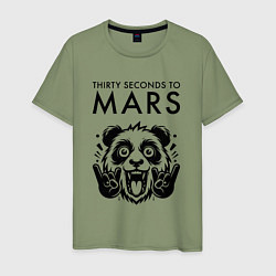 Мужская футболка Thirty Seconds to Mars - rock panda