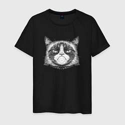 Мужская футболка Мем Grumpy cat
