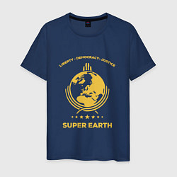 Мужская футболка Helldivers: Super Earth