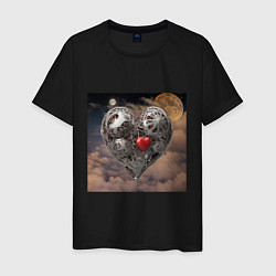 Мужская футболка Сердце и луна