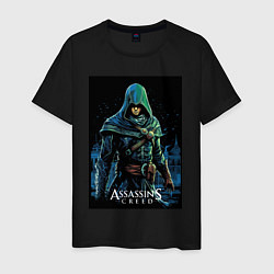 Мужская футболка Assassins creed в капюшоне