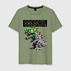 Мужская футболка Beersaur - meme ai art