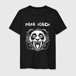 Мужская футболка Papa Roach rock panda