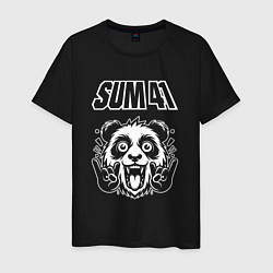 Мужская футболка Sum41 rock panda