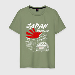 Мужская футболка Jupan street life mitsubishi lancer