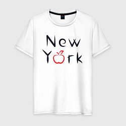 Мужская футболка New York apple