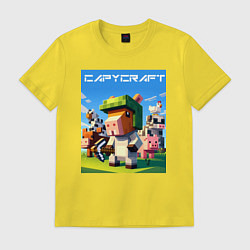 Мужская футболка Capycraft - collaboration ai art