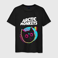 Мужская футболка Arctic Monkeys rock star cat