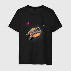 Мужская футболка Космонавт на пончике