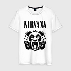 Мужская футболка Nirvana - rock panda
