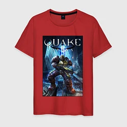 Футболка хлопковая мужская Quake arena - Ranger, цвет: красный