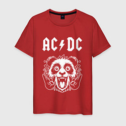 Мужская футболка AC DC rock panda