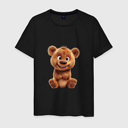 Мужская футболка Милый плюшевый медведь