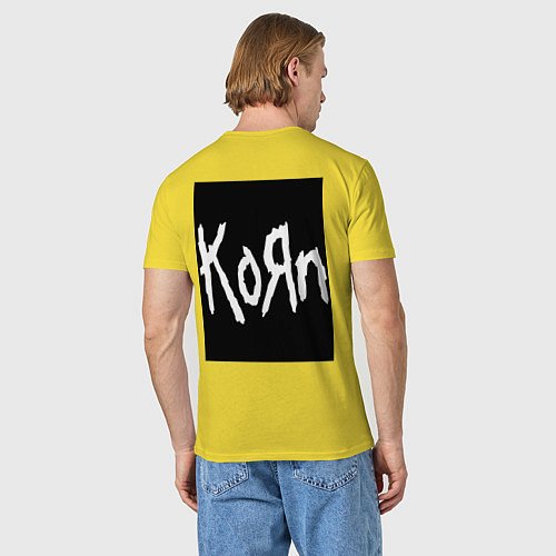 Мужская футболка Korn - The Serenity of Suffering / Желтый – фото 4