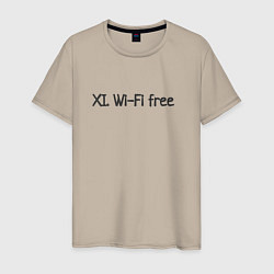 Мужская футболка Wi-fi бесплатный