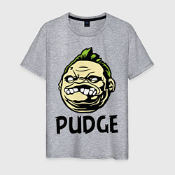 Футболка хлопковая мужская Pudge Face, цвет: меланж