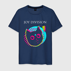 Мужская футболка Joy Division rock star cat