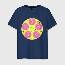 Мужская футболка Геометрическая пицца