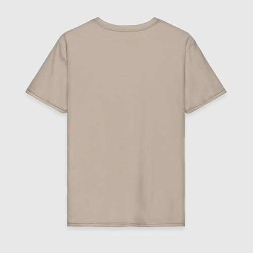 Мужская футболка Матрешка из шести окружностей / Миндальный – фото 2