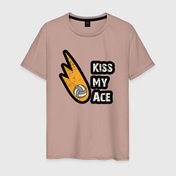 Мужская футболка Kiss my ace volleyball