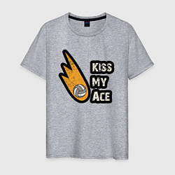 Мужская футболка Kiss my ace volleyball