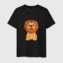 Мужская футболка Весёлый лев