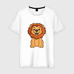 Мужская футболка Весёлый лев