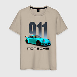 Мужская футболка Cпортивный автомобиль Porsche
