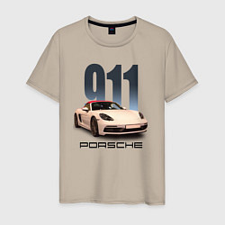 Мужская футболка Немецкий спортивный автомобиль Порше 911