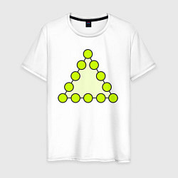 Мужская футболка Треугольник из кругов