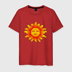 Мужская футболка Огненное солнце