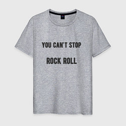 Мужская футболка You cant stop rock roll