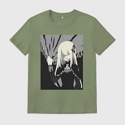 Футболка хлопковая мужская ReZero Ехидна, цвет: авокадо