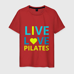 Мужская футболка Пилатес - любовь