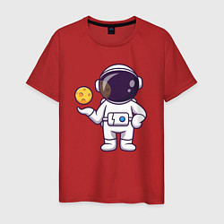 Мужская футболка Космонавт и планета