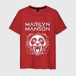 Мужская футболка Marilyn Manson rock panda