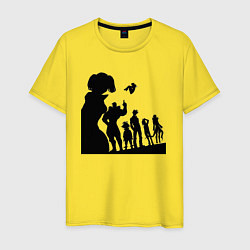 Футболка хлопковая мужская Команда Семь смертных грехов, цвет: желтый