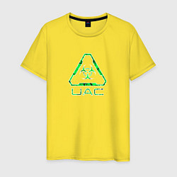 Мужская футболка UAC зелёный повреждённый