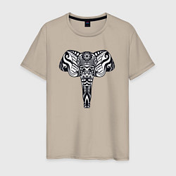Мужская футболка Ethnic elephant