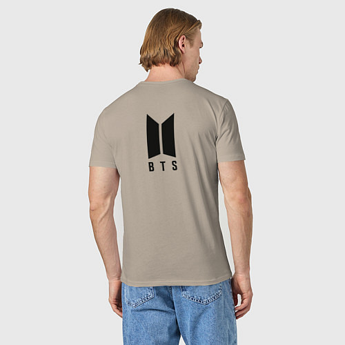 Мужская футболка Бтс purpose / Миндальный – фото 4