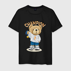 Мужская футболка Плюшевый медведь чемпион